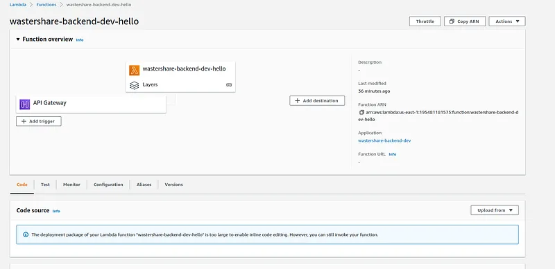 AWS Lambda + Serverless + Kotlin Waste share App Series — Creating the User API — DynamoDB setup — figure 1