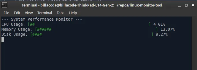 Linux Headers — Building a System Performance Monitor in C with Real-Time Progress Bars — figure 1