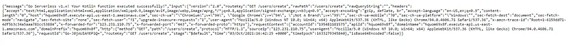 You can see there is a URL in endpoint section which we can use to test our function. click on the link and in the browser you will get a response like this